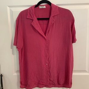 Aritzia babaton 100% silk shirt size S